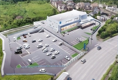 新医院 敷地空撮イメージ（パース図）